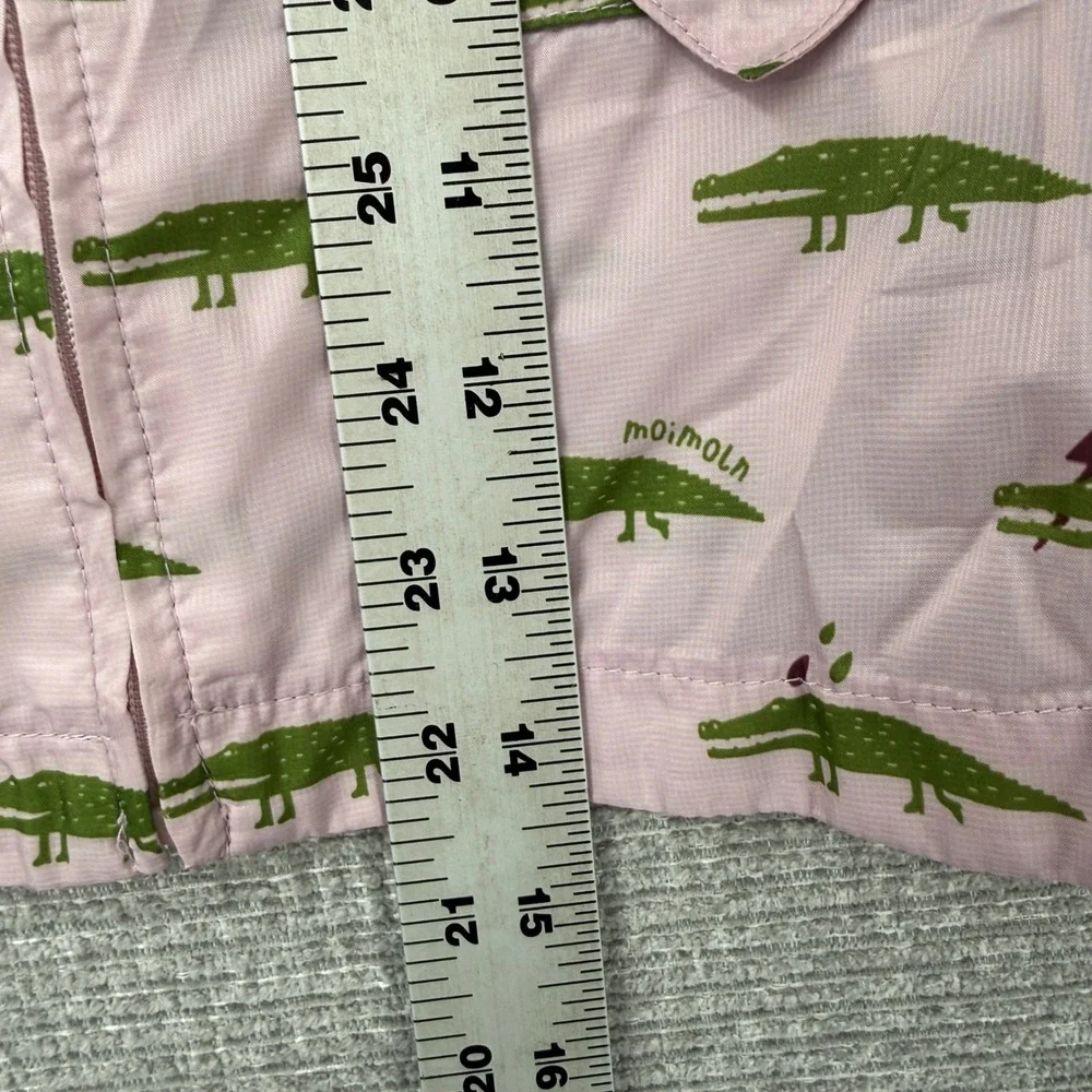 MoiMoiLn‎ Kids GirlPink Crocodile Print Lightweight Rain Jacket 90 Sz 2T 90